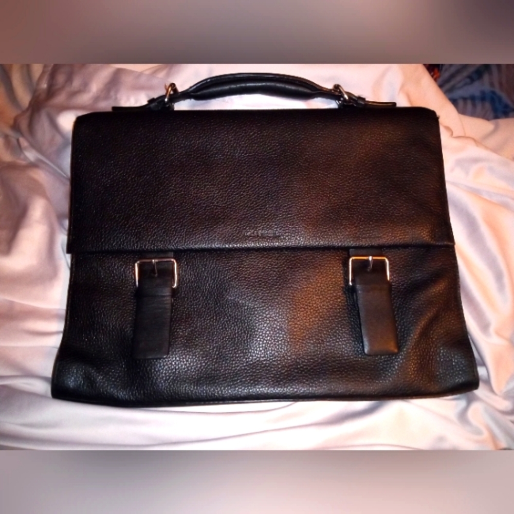 Vintage Lancel leather document bag or laptop case